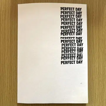 PERFECT DAYS 퍼펙트 데이즈 팜플렛
