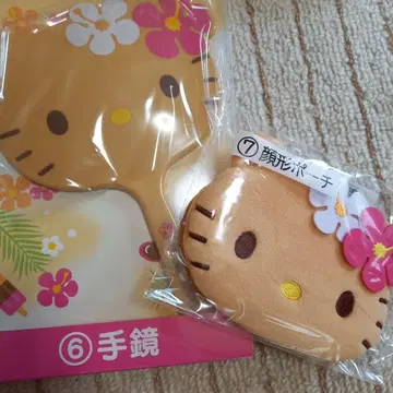 키티 복권 손거울 파우치