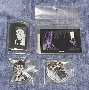 BLEACH 네이비 나염 소우스케 아크링 키링 스티커 4종 세트