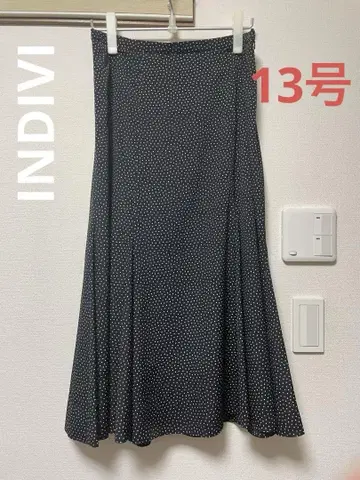 미사용 새상품 INDIVI 맥시 스커트