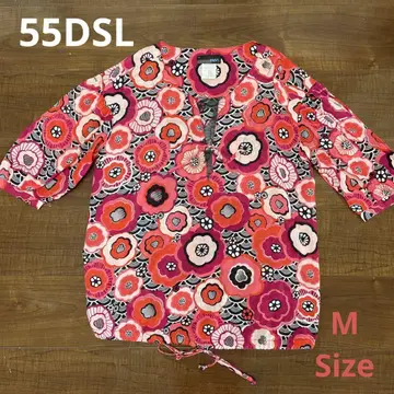55DSL 티셔츠 올 패턴 꽃무늬 M