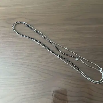 블랑 베일 롱 목걸이 블랙
