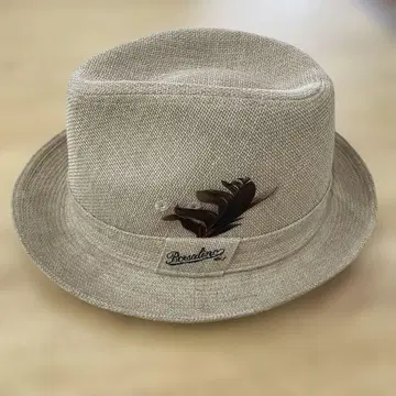 Brocante 베이지 페도라 햇 58cm