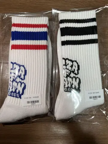 미개봉 새상품 PIZZA OF DEATH SOX 블랙과 트리콜로르 세트
