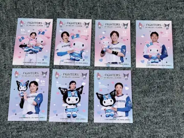 파이터즈 트레이딩 카드 귀여운 시리즈 7장 세트