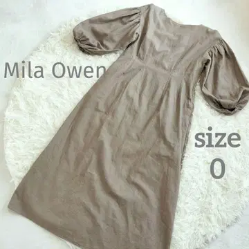 Mila Owen 볼륨 쓰리 린넨 원피스 모카