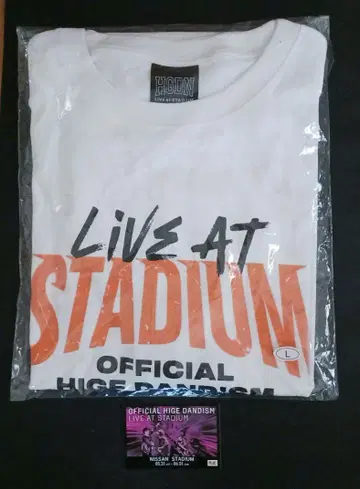 HIGE DANDISM LIVE AT STADIUM 티셔츠 L 사이즈