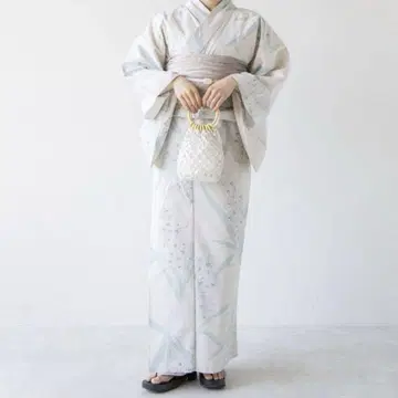 유카타관 그레이스 유카타 + 오비 + 허리끈 2개 총 4개 세트