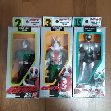 반다이 RIDER HERO SERIES 피규어 3종 세트