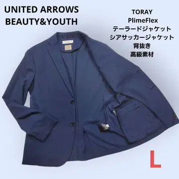 UNITEDARROWS 세탁 가능한 테일러드 자켓 시어서커 TORAY