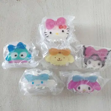 산리오 헤어 클립 컬렉션 전 6종 세트