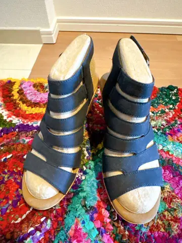 ROCKPORT 네이비 스트랩 샌들 사이즈 24cm