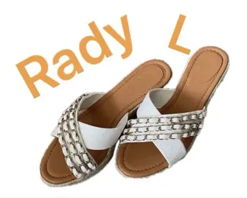Rady 체인 디자인 화이트 샌들 L 사이즈