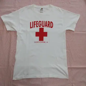 LIFEGUARD 티셔츠 M 사이즈 화이트