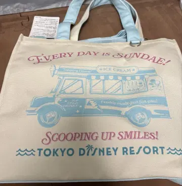 디즈니 랜드 씨 칩 데일 토트백 아이스 숄더백