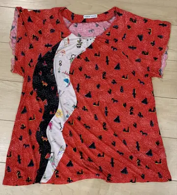 TSUMORI CHISATO 슬리브리스 튜닉 코코펠리 절개