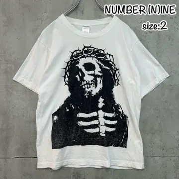NUMBER (N)INE 넘버나인 스컬 지저스 티셔츠 사이즈 2