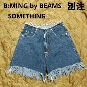 빔즈 별주 썸씽 데님 숏 팬츠