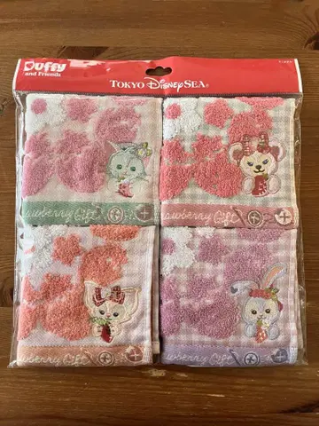 Duffy and Friends 타월 세트 스트로베리 기프트