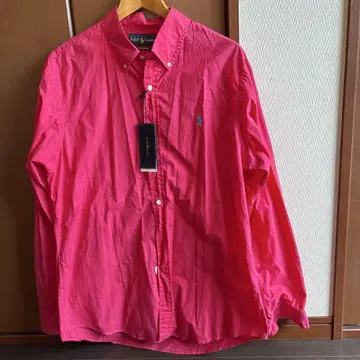 Ralph Lauren 커스텀 핏 긴팔 셔츠 L 핑크