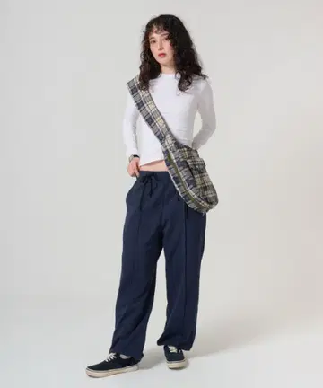 tina:jojun 더블 리본 스웨트 팬츠
