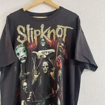 00's slipknot 밴드 티 양면 프린트