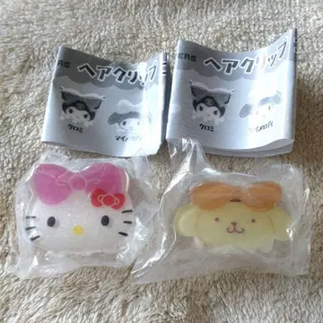 산리오 헤어 클립 컬렉션 헬로키티 폼폼푸딩 2개 세트
