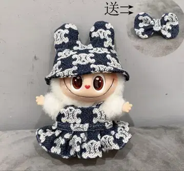 labubu 라부부 봉제 인형 원피스 3개 세트(백은 포함되지 않습니다)