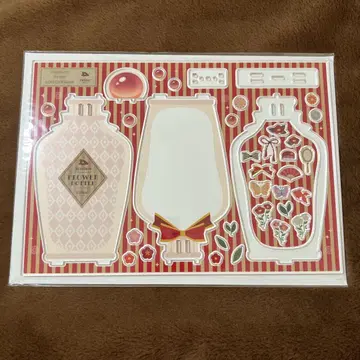 꽃의 작은 항아리 아크릴 프레임 빨간색