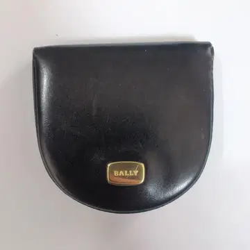 BALLY 블랙 가죽 코인 케이스