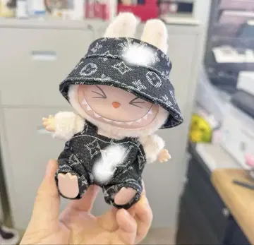 labubu 라부부 봉제 인형 옷 오버롤 2개 세트