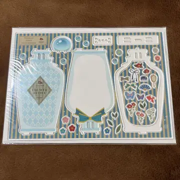 꽃의 작은 항아리 아크릴 프레임 연한 파란색