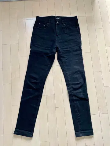 PANERO 블랙 스키니 데님