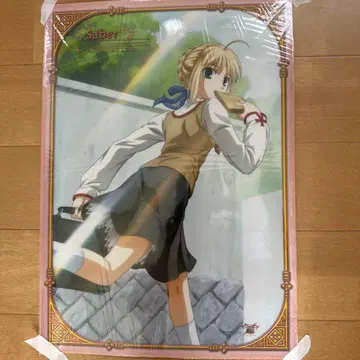 미개봉품 페이트/스테이 나이트 세이버 미니 클리어 포스터 A3