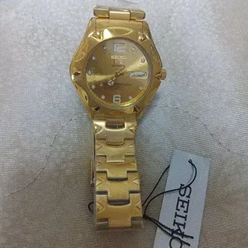 SEIKO 세이코 5, SPORTS, 손목시계, 뒷면 스켈레톤 *골드