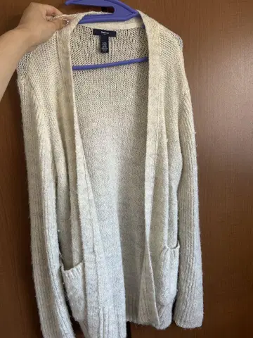아이보리 니트 가디건