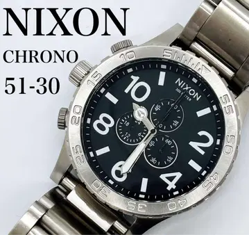 NIXON CHRONO 51-30 실버 블랙