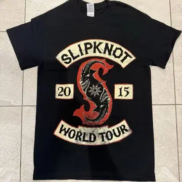 미사용 SLIPKNOT 2015 WORLD TOUR 티셔츠