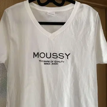 AZUL BY MOUSSY 반팔 티셔츠 여성용 화이트 프리