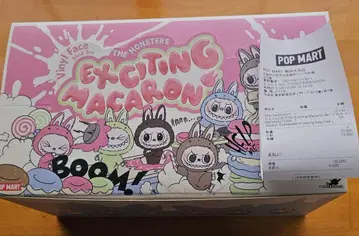 Popmart THE MONSTERS 마카롱 봉제 인형 Labubu