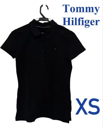 Tommy Hilfiger 블랙 피케 셔츠 XS