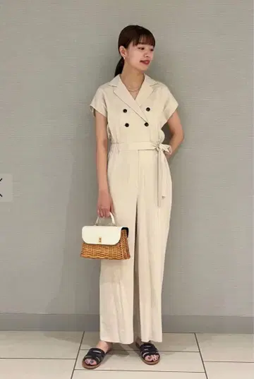 Ballsey 셀룰로오스 나일론 트윌 점프 수트