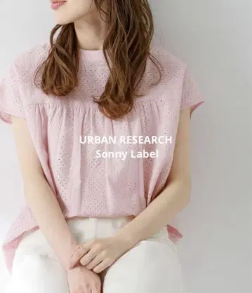 URBAN RESEARCH Sonny Label 코튼 레이스 셔츠