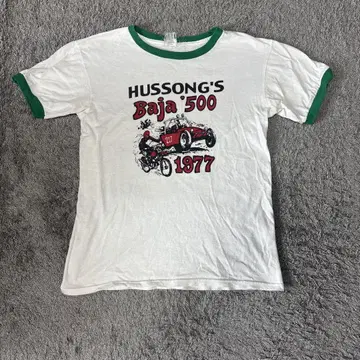 HUSSONG'S Baja '500 1977 링거 티셔츠