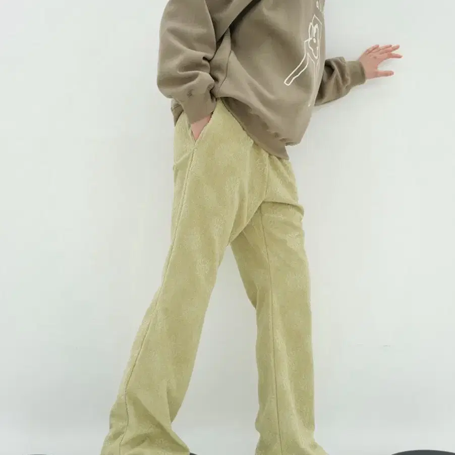 ★GLOWNY★LAZY SUNDAY TERRY PANTS (VANILA)★正規品/料込韓国 LAZY SUNDAY TERRY PANTS (VANILA) - GLOWNY