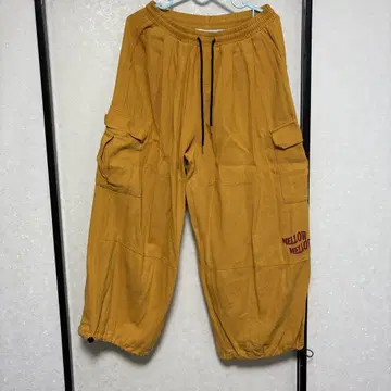 MELLOW 카고 팬츠 머스타드 배기 팬츠