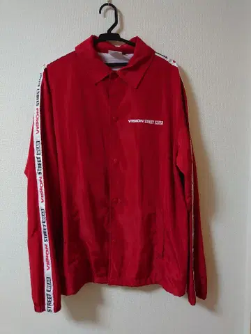 빨간색 윈드 브레이커 VISION STREET WEAR