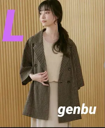 시마무라 초코 체크 자켓