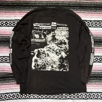90s rage against the machine 롱 T 락 밴딩