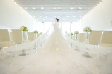 웨딩 롱 베일